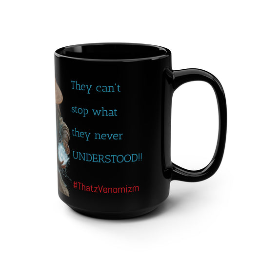 Black Samurai Mug — Samurai Magic "They can't stop what they never UNDERSTOOD"