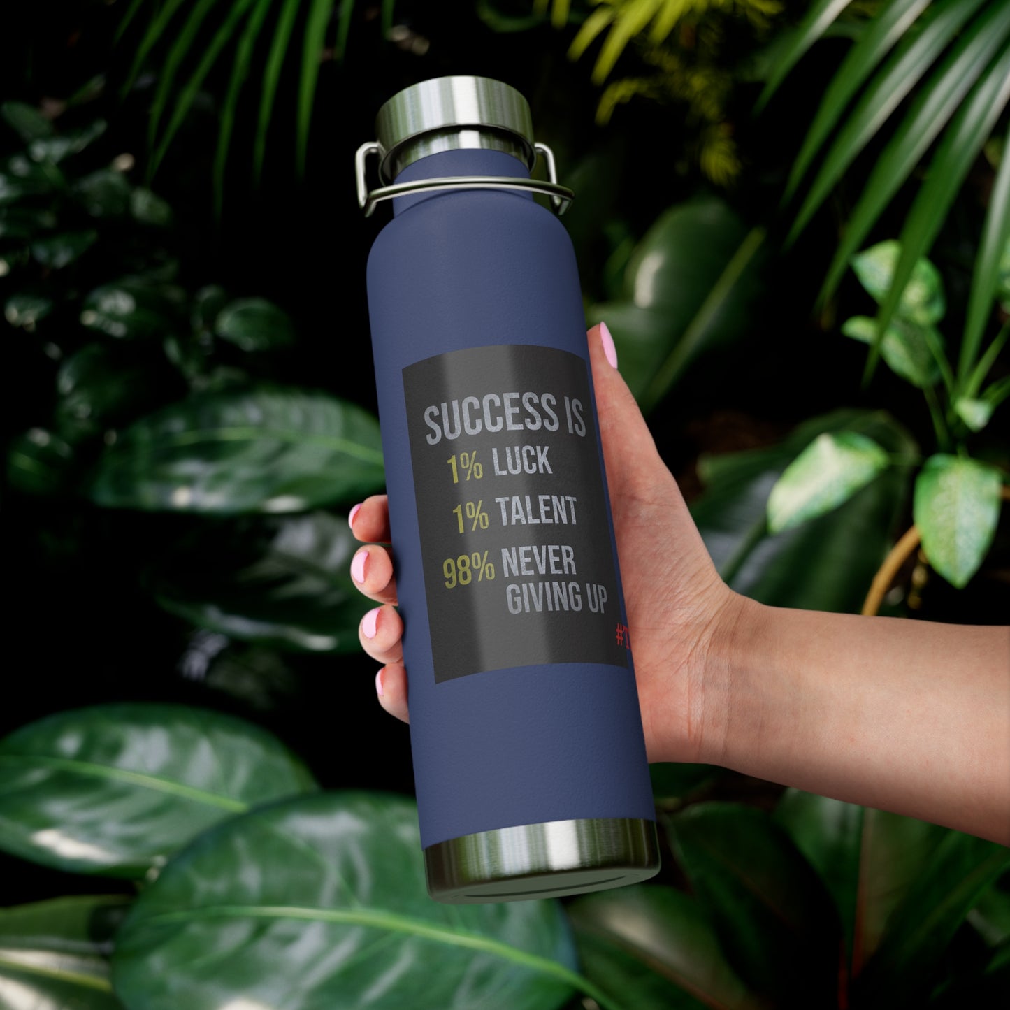 Success Inspiration Bottle, Motivational Gift, Sports Hydration, Travel Companion, Ideal for Fitness Enthusiasts