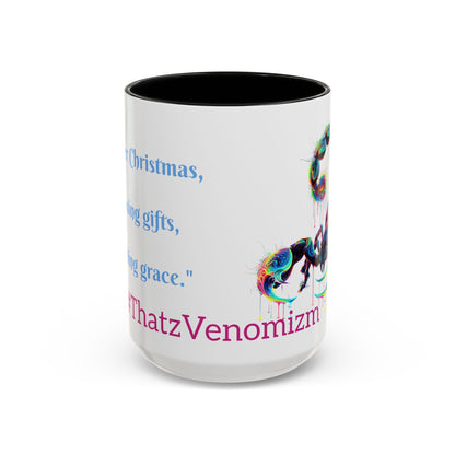 Venomizm Scorpion Accent  Mug — Vibrant Scorpio Art & Quote (11oz/15oz)