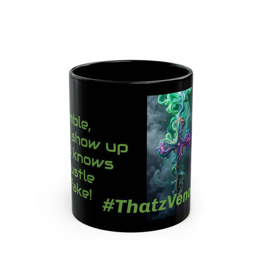 Thatz it!! Black Coffee Mug — Inspirational Smoke Cross Design (11oz & 15oz)