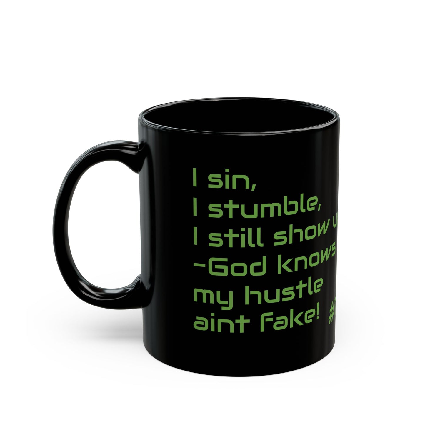 Thatz it!! Black Coffee Mug — Inspirational Smoke Cross Design (11oz & 15oz)