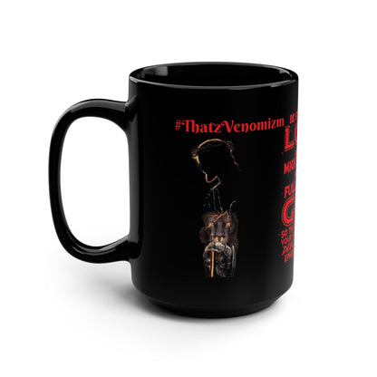 Inspirational Christian Mug — "Be Strong in the Lord" 15oz Black Ceramic