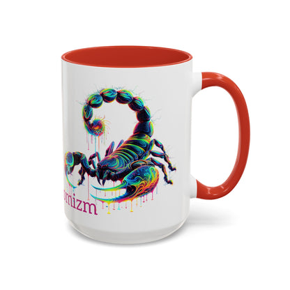Venomizm Scorpion Accent  Mug — Vibrant Scorpio Art & Quote (11oz/15oz)