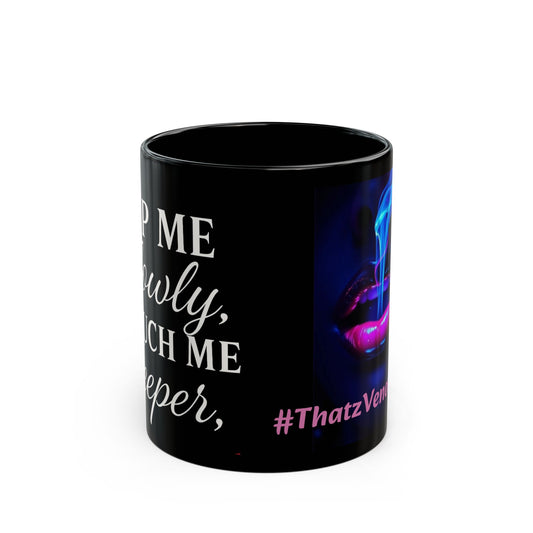 Chic Coffee Mug for Bold Souls - #ThatzVenomiiZm, Unique Gift, Cup for Coffee Lovers, Motivational Drinkware, Trendy Black Mug