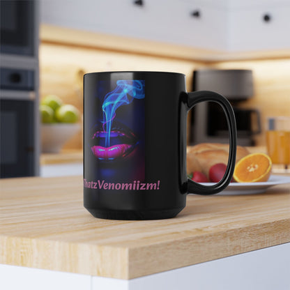 Chic Coffee Mug for Bold Souls - #ThatzVenomiiZm, Unique Gift, Cup for Coffee Lovers, Motivational Drinkware, Trendy Black Mug