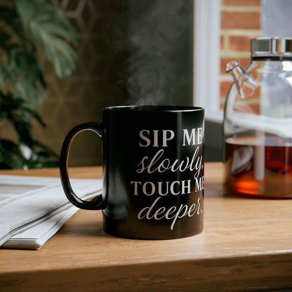 Chic Coffee Mug for Bold Souls - #ThatzVenomiiZm, Unique Gift, Cup for Coffee Lovers, Motivational Drinkware, Trendy Black Mug