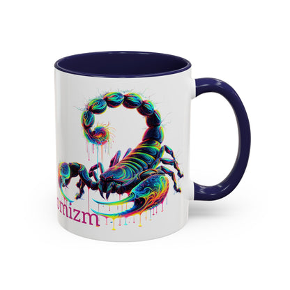Venomizm Scorpion Accent  Mug — Vibrant Scorpio Art & Quote (11oz/15oz)