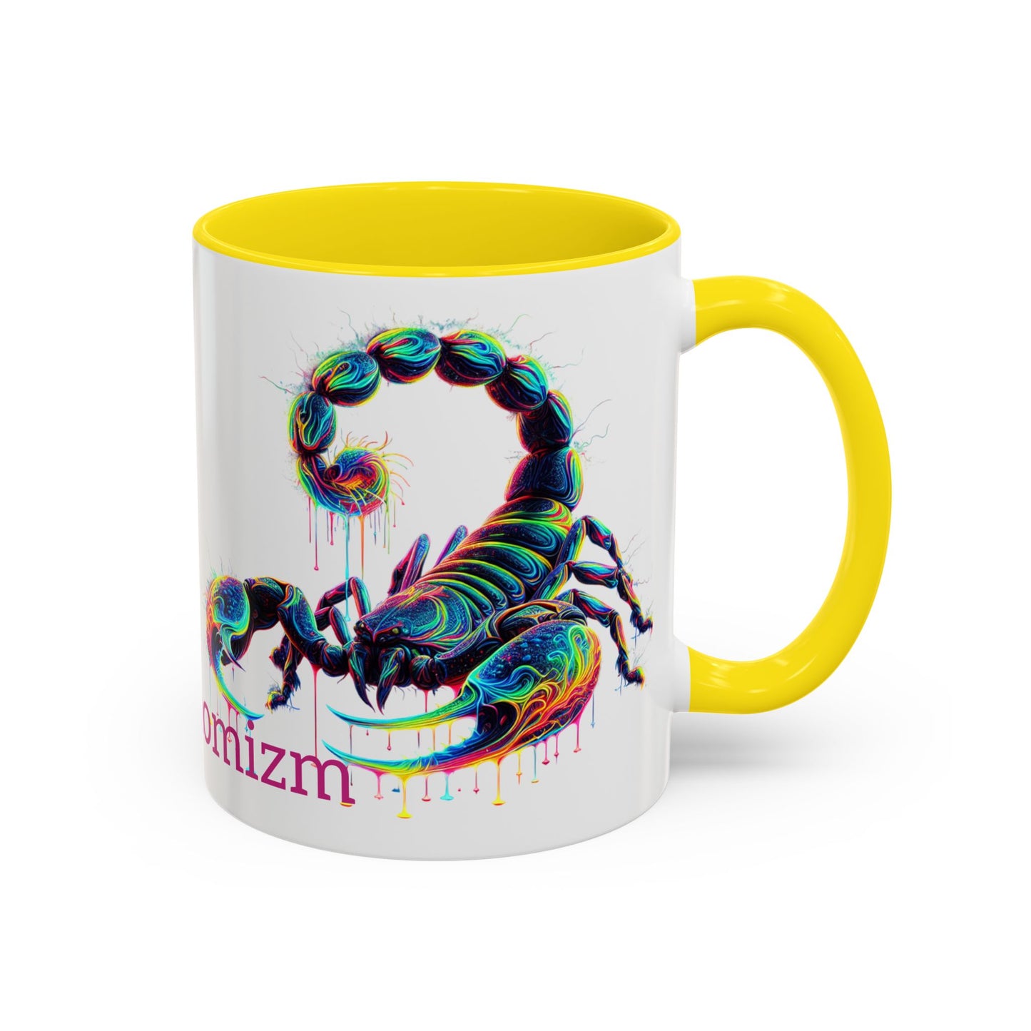 Venomizm Scorpion Accent  Mug — Vibrant Scorpio Art & Quote (11oz/15oz)