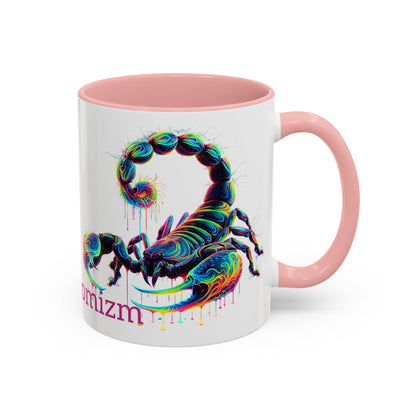 Venomizm Scorpion Accent  Mug — Vibrant Scorpio Art & Quote (11oz/15oz)