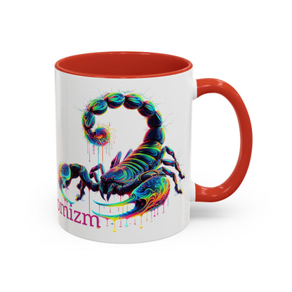 Venomizm Scorpion Accent  Mug — Vibrant Scorpio Art & Quote (11oz/15oz)