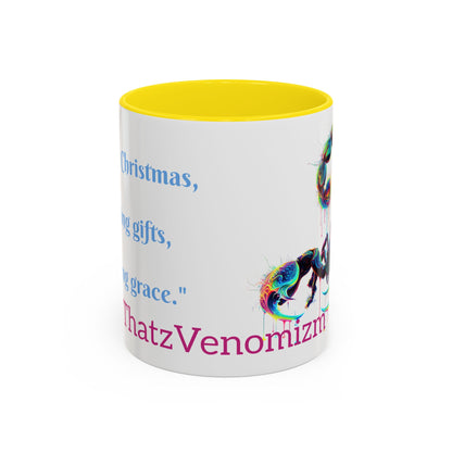 Venomizm Scorpion Accent  Mug — Vibrant Scorpio Art & Quote (11oz/15oz)
