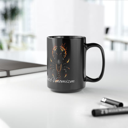 Black Mug with Scorpion Design - Empowering Coffee Cup for Motivational Moments, Unique Gift for Friends, #ThatzVenomizm, Spiritual, [...]
