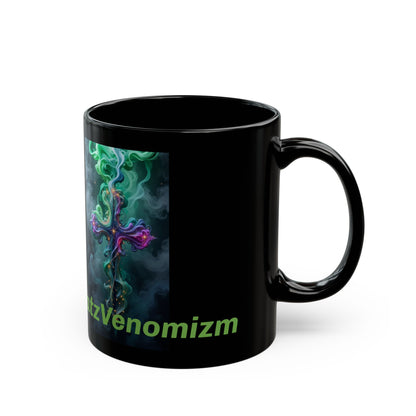 Thatz it!! Black Coffee Mug — Inspirational Smoke Cross Design (11oz & 15oz)