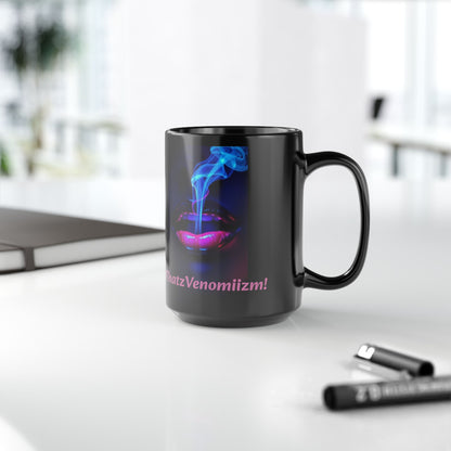 Chic Coffee Mug for Bold Souls - #ThatzVenomiiZm, Unique Gift, Cup for Coffee Lovers, Motivational Drinkware, Trendy Black Mug