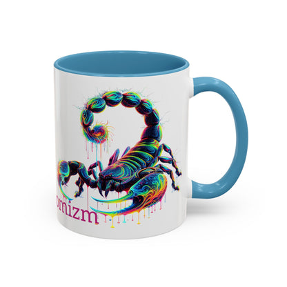 Venomizm Scorpion Accent  Mug — Vibrant Scorpio Art & Quote (11oz/15oz)