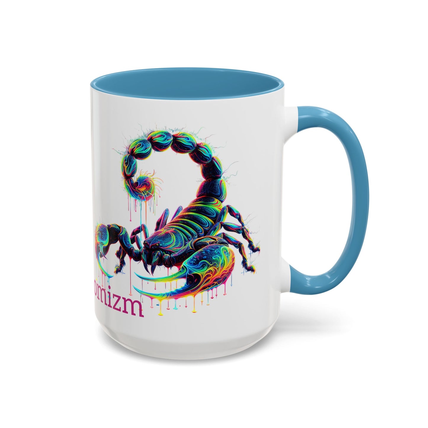 Venomizm Scorpion Accent  Mug — Vibrant Scorpio Art & Quote (11oz/15oz)