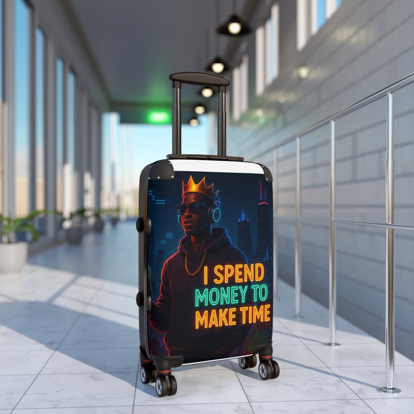 Trendy Graphic Suitcase with Urban Vibe, Perfect for Travel Enthusiasts, Great Gift for Holidays, Stylish Luggage Option, Perfect for [...]