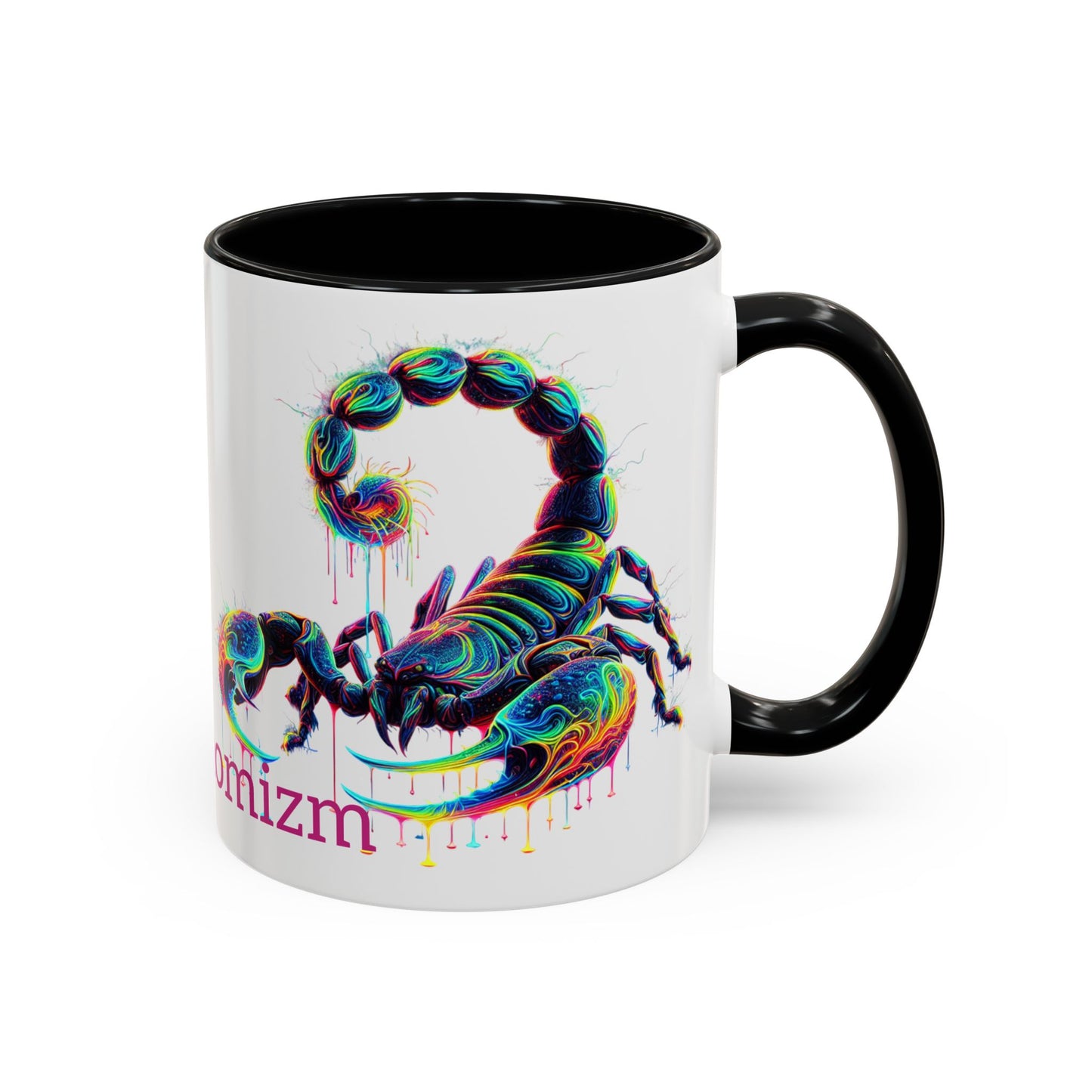 Venomizm Scorpion Accent  Mug — Vibrant Scorpio Art & Quote (11oz/15oz)