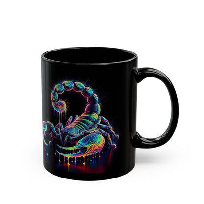 Mug - Vibrant Scorpion Black Mug with Sarcastic Realistic Quote