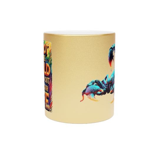 Metallic Mug — "Do Not Let the World Take God Out of Your Life" Inspirational Religious Coffee Cup