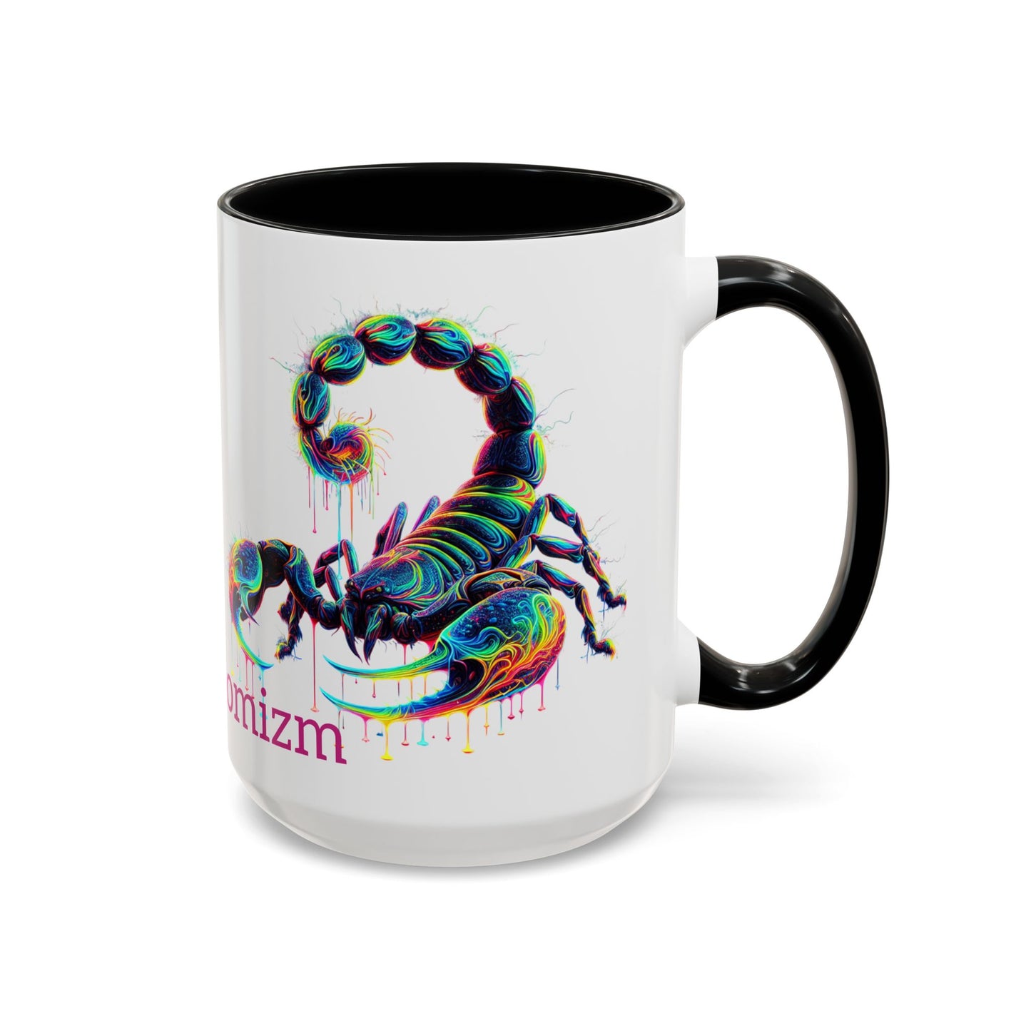 Venomizm Scorpion Accent  Mug — Vibrant Scorpio Art & Quote (11oz/15oz)