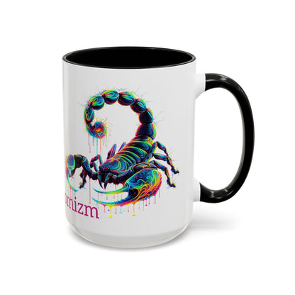 Venomizm Scorpion Accent  Mug — Vibrant Scorpio Art & Quote (11oz/15oz)