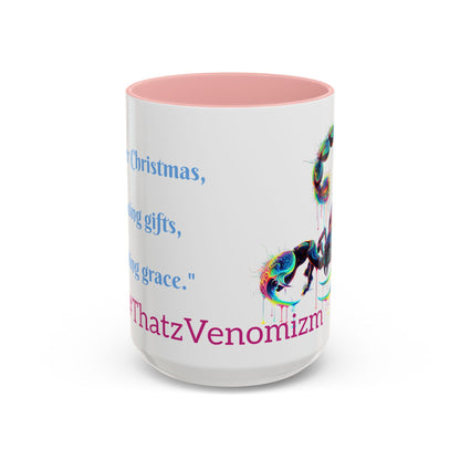 Venomizm Scorpion Accent  Mug — Vibrant Scorpio Art & Quote (11oz/15oz)
